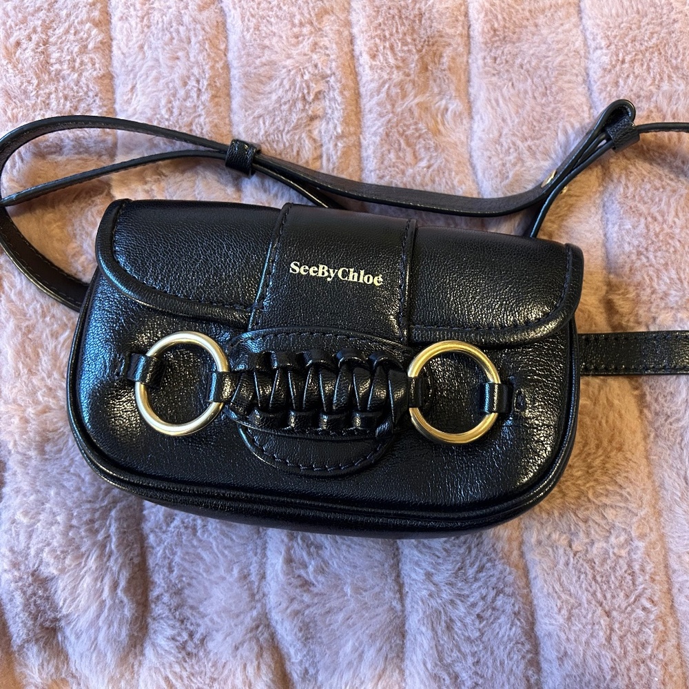 See by Chloé Saddie Leather Belt Ba NWOT